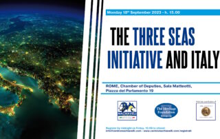 the 3 seas initiative and italy conference machiavelli center heritage foundation augustus foundation poster