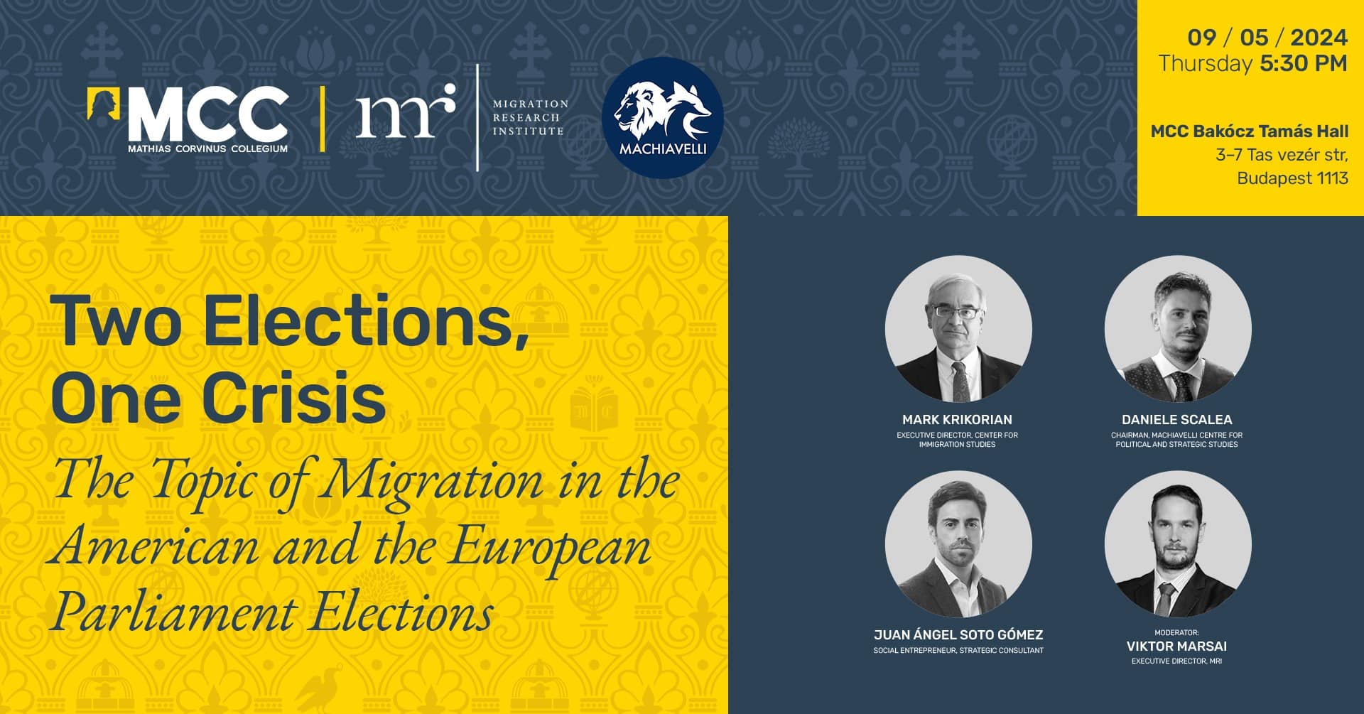 two elections, one crisis. conference by mcc and machiavelli center